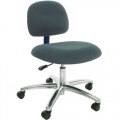 Industrial Seating AL12-FC Heavy Duty ESD-Safe Chair, Grey Fabric, Adjustable Height 17