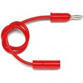 Pomona 4702-24-2 BANANA PLUG TO BANANA JACK RED POMONA 