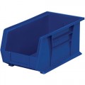 Akro-Mils 30-240 Blue Parts Bin, OD 14-3/4