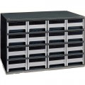 Akro-Mils 19-416 Steel Modular Storage Cabinet with 16 Polystyrene Drawers 
