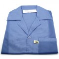 Botron B7303 Light Weight ESD Sheilding Jacket, Blue, Size Medium 