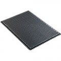 Desco 40930 Statfree I Ergonomic Conductive Black Floor Mat with Interlocking Section, .50