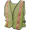 2195524 Lime Green Mesh Safety Vest, One Size Fits All