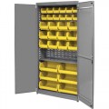 Akro-Mils AC3618KD1ASY Ready-to-Assemble Bin Cabinet with One Adjustable Shelf & 30 Akro Bins 