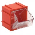 Quantum Storage Systems QTB409 Individual Tip Out Bin, Red, 2-3/8