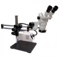 Scienscope SZ-PK5-AN Stereo Zoom Microscope, Boom Stand, Fiber Optic Ring Light 