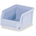 Lewis Bins PB20x Plastibox® Part Bin, Light Blue with Molded in Divider, OD 7