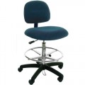Industrial Seating PL10-FC Heavy Duty ESD-Safe Chair, Blue Fabric, Adjustable Height 21