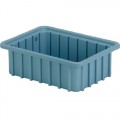 Lewis Bins DC1035 Divider Tote Box, Light Blue, OD 10.8