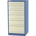 Vidmar SEP3203AL 6-Drawer Cabinet with 64 Compartments 