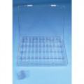 B-17BB ESD-Safe Clear Divider Parts Box with Two Lift-Out Trays 