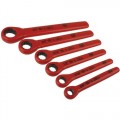 Wiha 21391 1000v Insulated Ratchet Wrench Set, SAE, 6-PC 