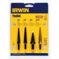 Irwin 10228 4-Piece Unibit Set 