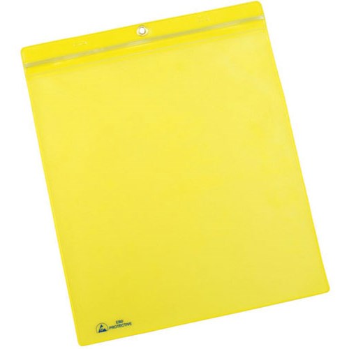 Menda 34452 ESDSafe Shop Traveler/Job Ticket Holder, Zip Top Closure