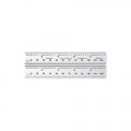 Starrett C604R-2 Spring Tempered Steel Rule With Inch Graduations, 4R Style Graduations, 2