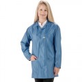 Tech Wear LEQ-43-L ESD-Safe 3/4 Length Shielding Coat, Blue, Large 