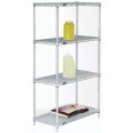 Nexel 24607C Four Shelf Chrome Starter Unit, 24