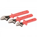 Wiha 76290 Insulated Adjustable Wrench Three Piece Set, 8-Inch, 10 and 12-Inch 
